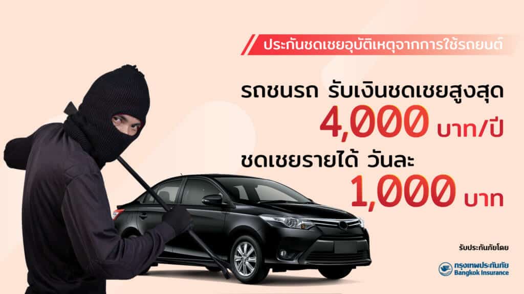 ประกันชดเชยอุบัติเหตุจากการใช้รถยนต์-แบบสุดคุ้ม