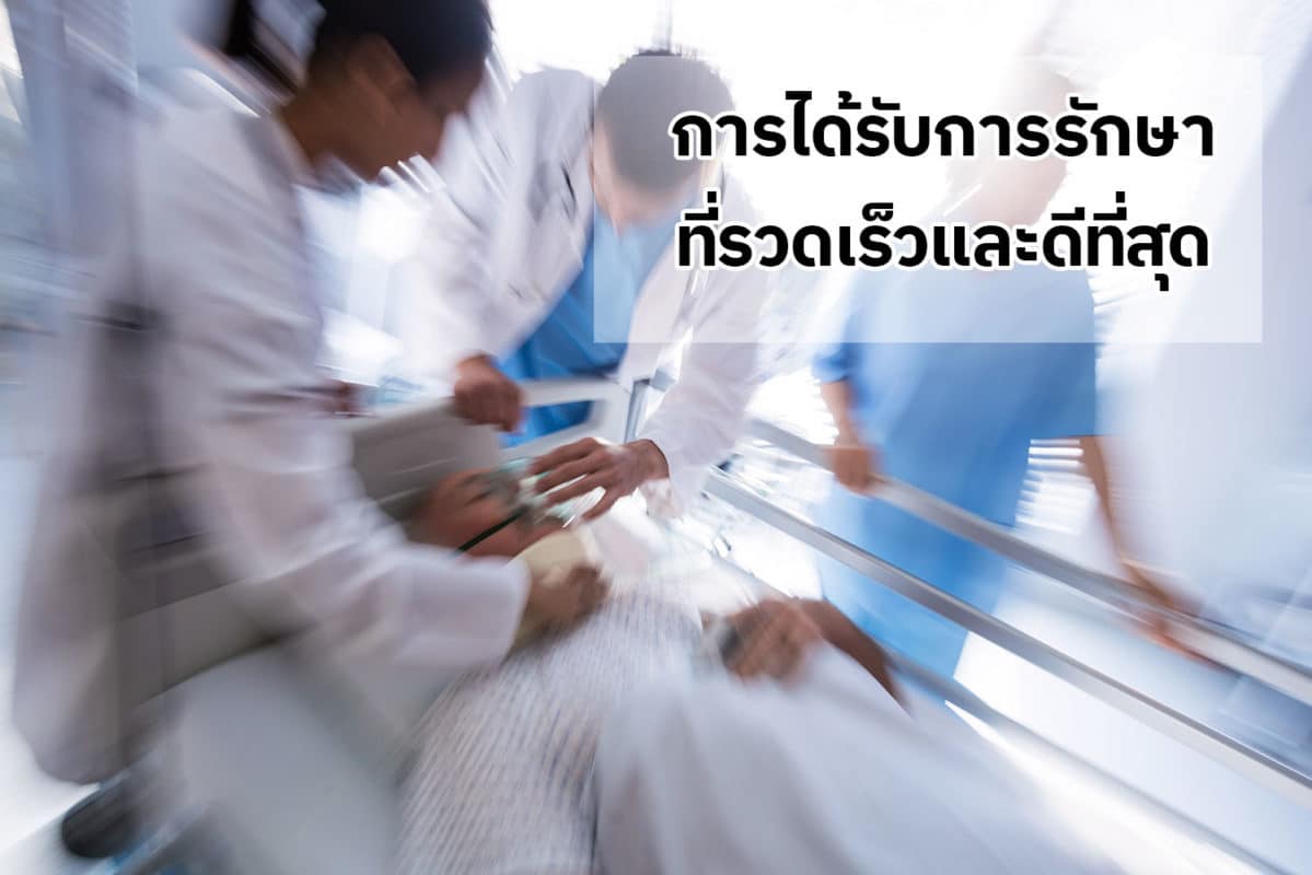 การได้รับการรักษาที่รวดเร็วและดีที่สุด การได้รับการรักษาที่รวดเร็วและดีที่สุด